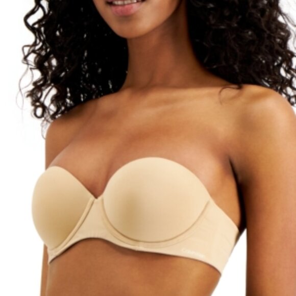 NWT...Calvin Klein Women's Perfectly Fit Push up Strapless Bra, 34B - Picture 1 of 2